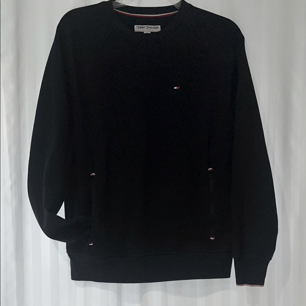 Tommy Hilfiger Sport Black Shirt With Logo Detailing